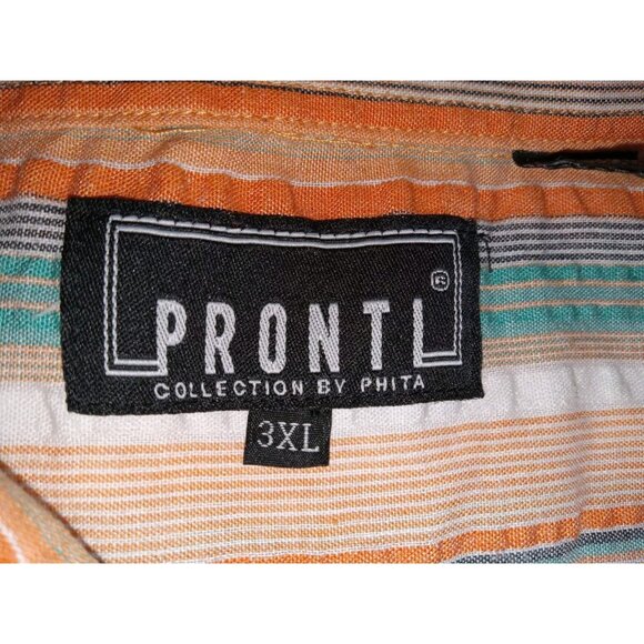 Pronti Collection by Phita Mens 3XL Shirt Short Sleeve Button Up - Picture 10 of 12